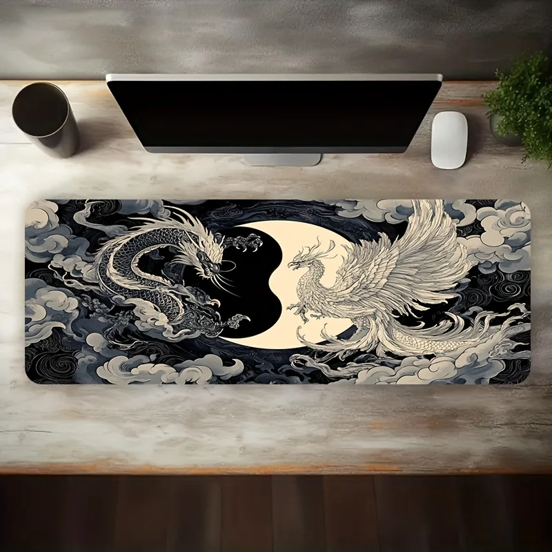 

Premium Gaming Mouse Pad Large Desk Mat Precision Cloth Surface Stable Rubber Base for Gaming PC Laptop Keyboard Setup Ideal Gam