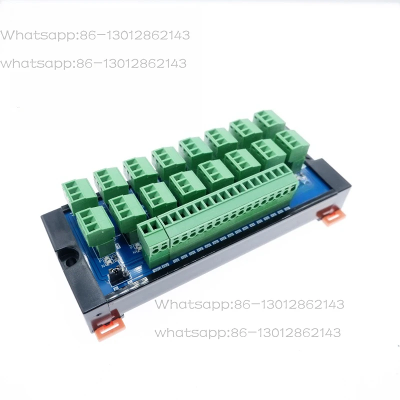 16-Channel proximity switch sensor terminal block two-wire three-wire PLC input module photoelectric adapter board NPN/PNP