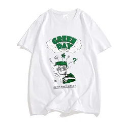 G-緑の日間のロックバンドの美的Tシャツ、男性用、綿100% 、カジュアルTシャツ、半袖、美しい大人のTシャツ、音楽ファッション