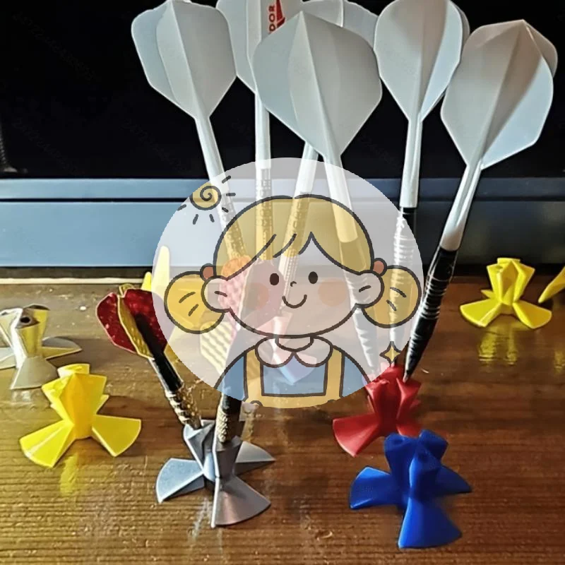 

(SH) Набор из 3 минималистичных держателей для дротиков, напечатанных на 3D-принтере, с фиксированным креплением для дома, игровой комнаты, бара, офисного стола