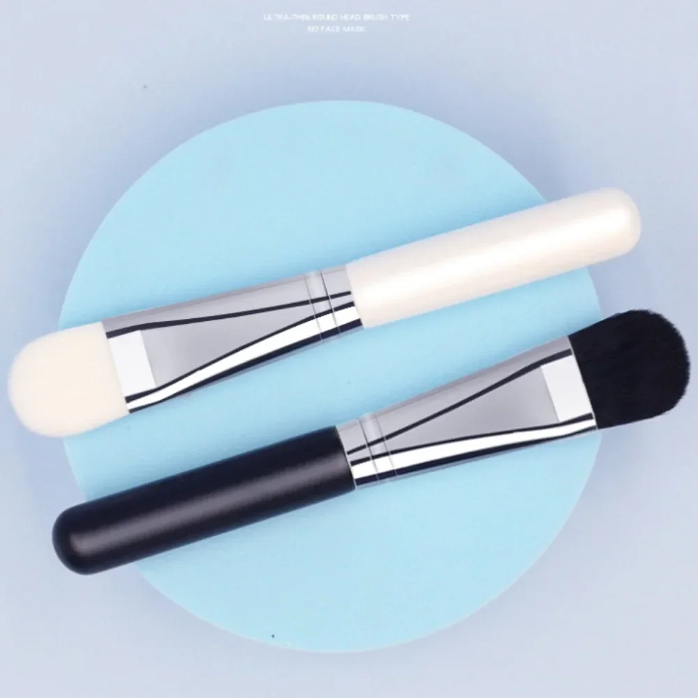 فرشاة قناع الوجه المسطحة الناعمة لتنظيف الوجه والعناية بالبشرة وخلاط الأساس وفرشاة خافي العيوب وأداة مكياج التجميل