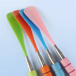 Long Handle 29cm-70cm Telescoping Metal Portable Long Handle Shoe Horn for Men Women Kids Shoes