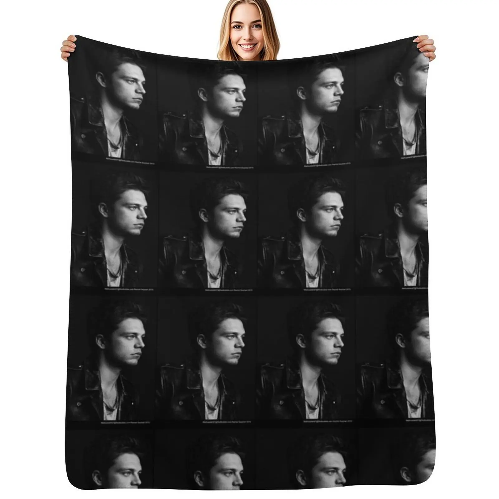 Profile Throw Blanket Thermals For Travel Personalized Gift Hair blankets ands Soft Beds Hairy Blankets