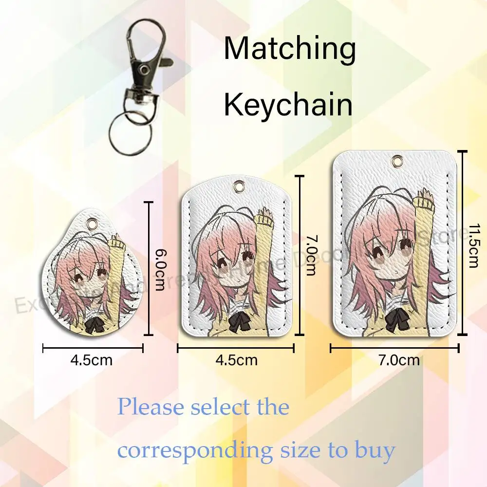 A-Aoi M-Mukou T-Totono Premium PU Leather Card for Daily Use Holder Card Case with Metal Carabiner Customizable Design view 3