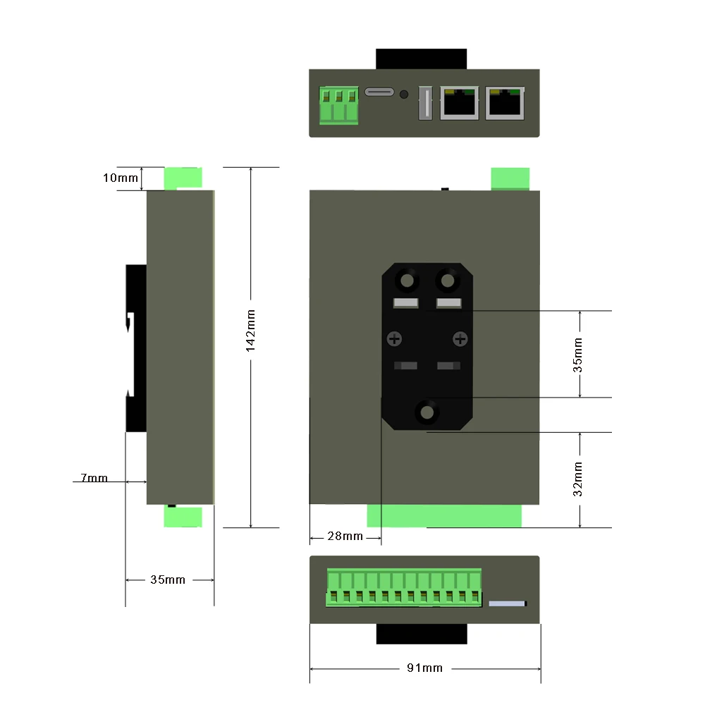 Manufacturer's BACnet IP/MSTP and Modbus TCP/RTU Server Gateway Web Configurable Configuration Convert