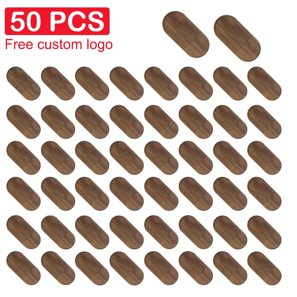 50pcs/Lot High Speed USB 2.0 Flash Drive Wooden Pendrive 4GB 8GB 16GB 32GB 64GB 128GB Memory Stick Wedding Gift (Free LOGO)