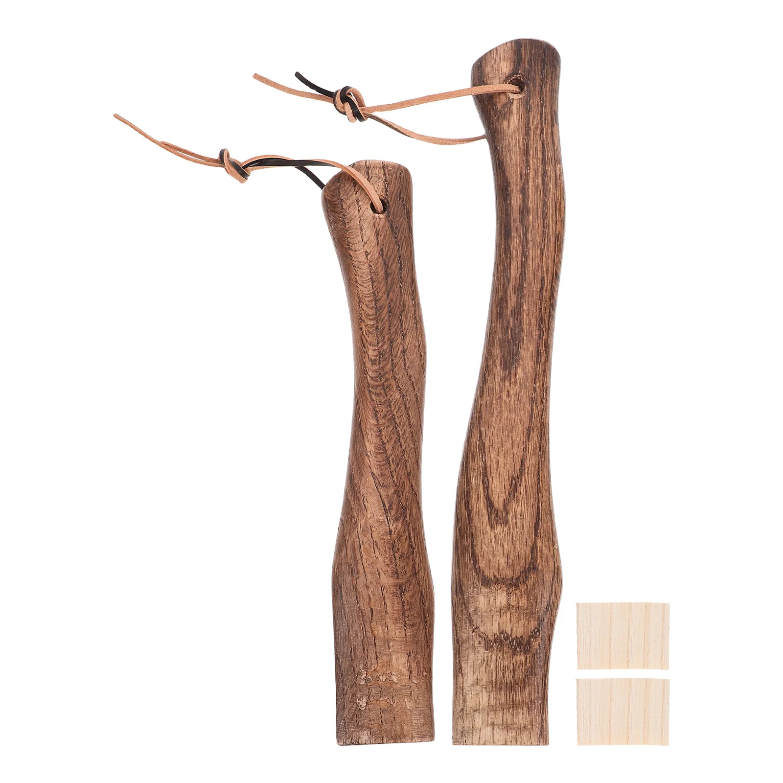 

2Pcs Wooden Short Curved Axe Handles Solid Replacement for Hatchet Mini Axe Ergonomic Grip Tool Handle Short Curved