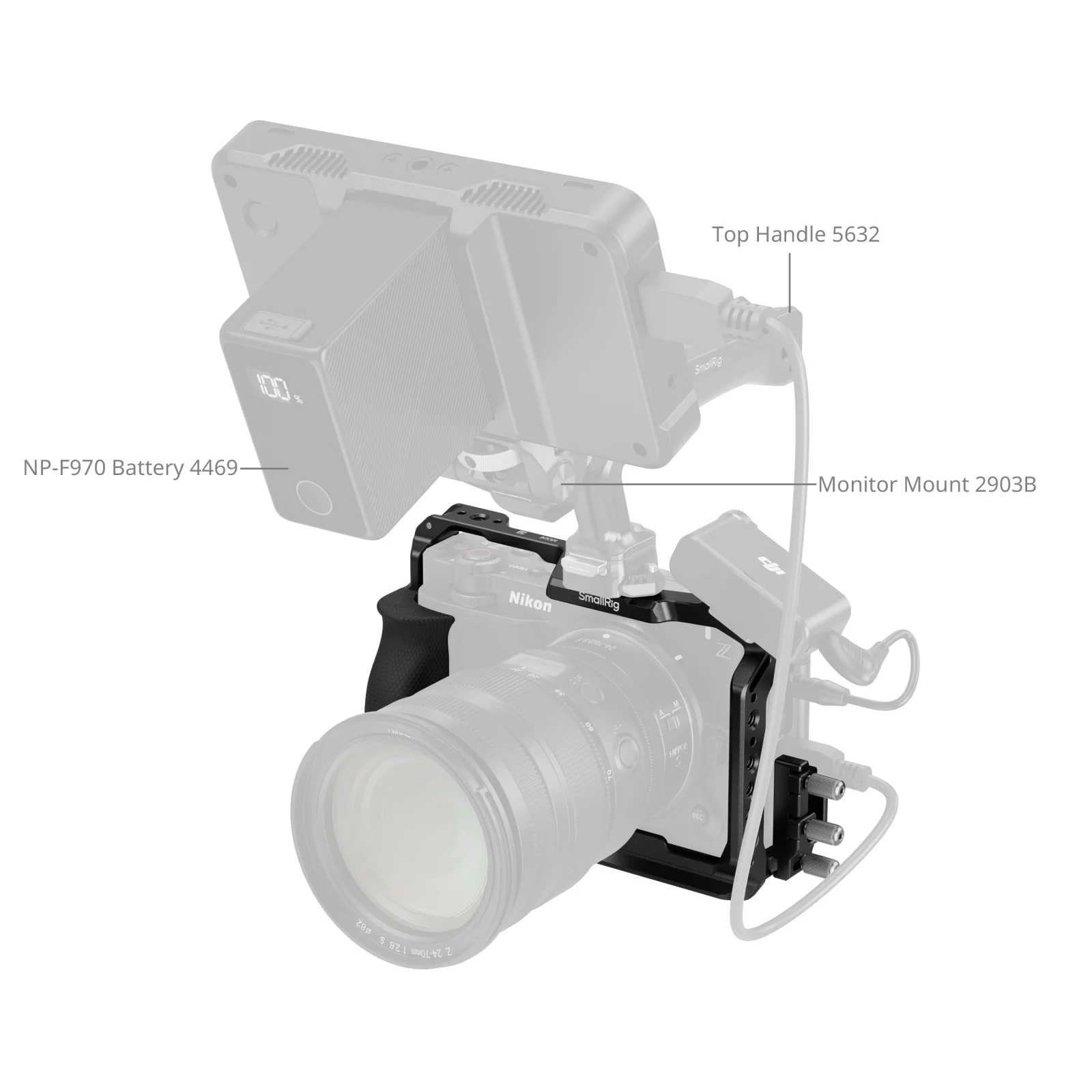 SmallRig ZR Cage for Nikon ZR Cage Kit with Cable Clamp Multiple SmallRig ZR Cage for Nikon ZR Cage Kit with Cable Clamp Multiple