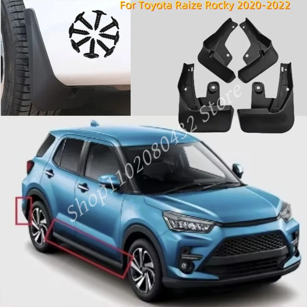 

Mud Flaps For Toyota Raize Rocky 2020-2022 Splash Guards Fender MudFlaps Front Rear Mudguards Car Accessories