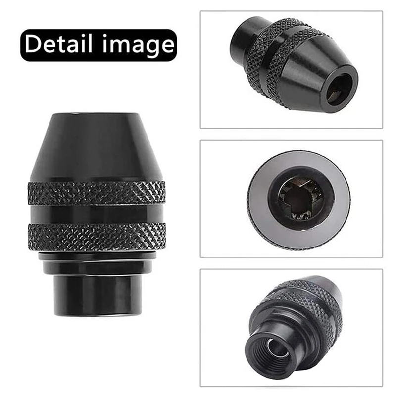 หัวจับดอกสว่านอเนกประสงค์ขนาดเล็กอเนกประสงค์สำหรับเครื่องบดไฟฟ้า Dremel ขนาด0.4-3.2มม. 5ชิ้น