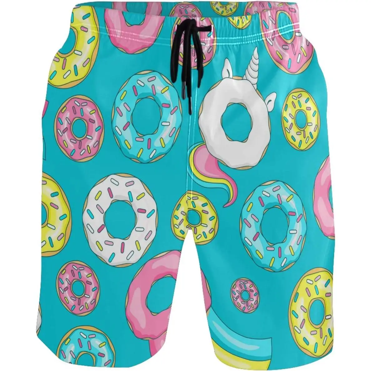 

Сладкие мужские пляжные шорты Donut, быстросохнущие купальники, спортивные шорты для бега, шорты для плавания, купальные шорты для молодежи