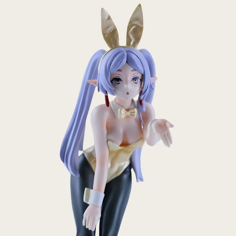 Nieuwe Frieren Beyond Journey'S End Frieren Bunny Girl Blow A Kiss Anime Figure Model Standbeeld Fans Collection Desktop Ornament Toy