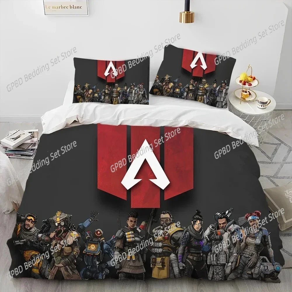 A-Apex Legends Game Cartoon 3D NEW Duvet Cover Pillowcase Bedding Set Adult Girl Bedroom Decoration Children Single Double Large