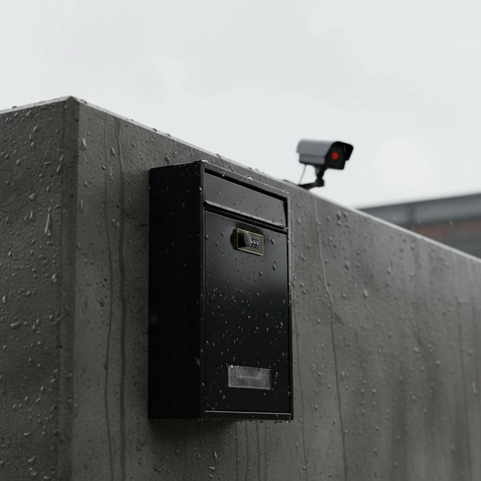 Lockable Wall Mailbox Secure Keyed Lock Mailbox Wall Mounted Key Drop Box Indoor Outdoor Security Storage Easy to Install