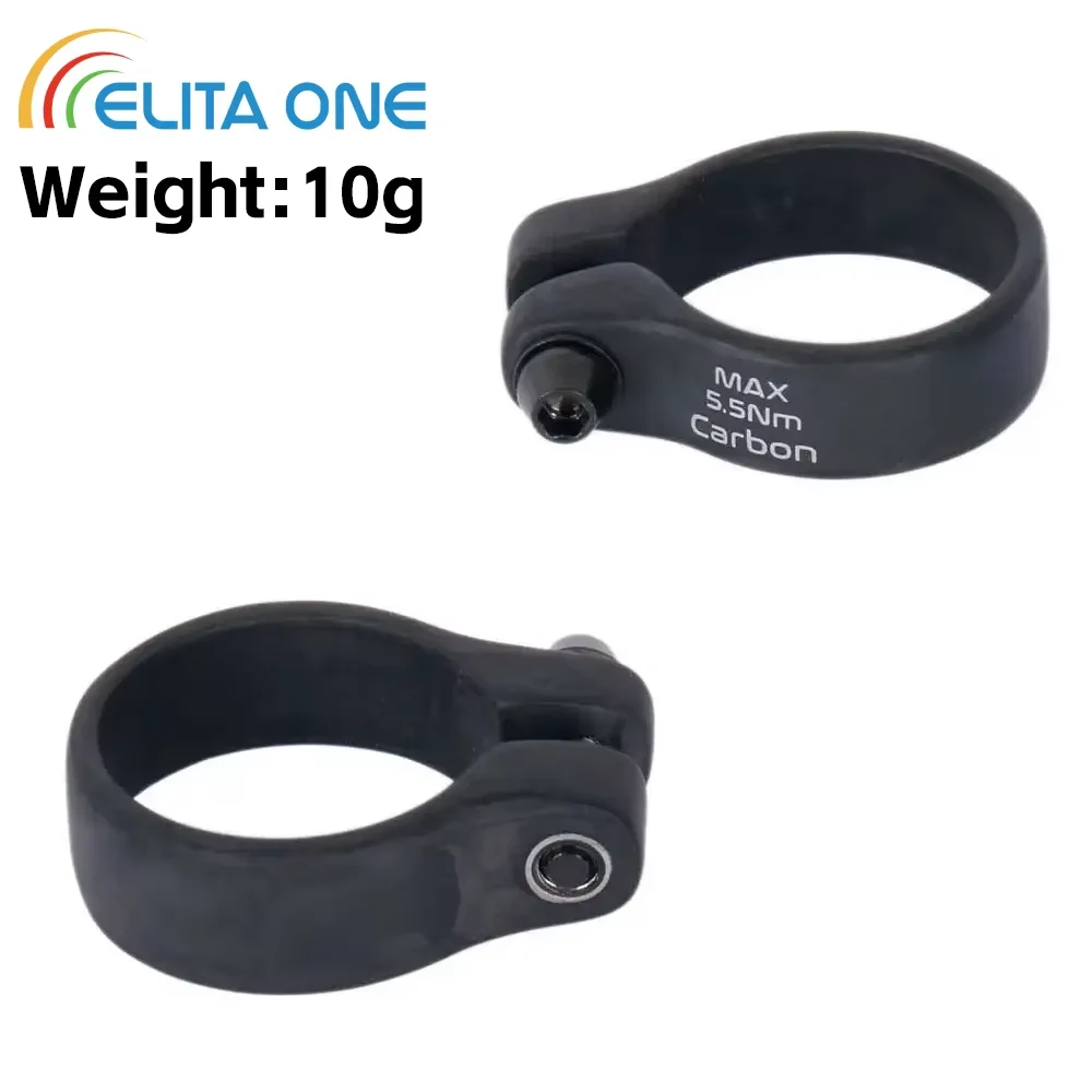 

ELITA ONE Carbon Seat Posts Clamp 31.8/34.9mm 9g Bicycle Seatposts Clamps Titanium Screw MTB Road Bike Parts