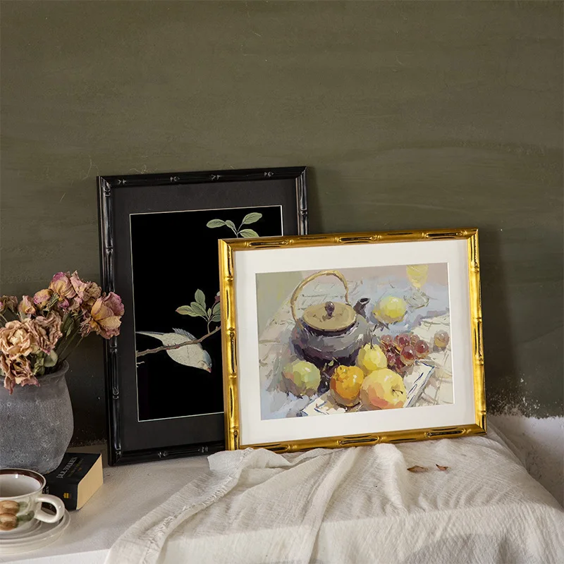 sense sophistication Photo Frames Light luxury Modern fashion Photo Frames French retro Home Decor Enmarcado de cuadros YSXK