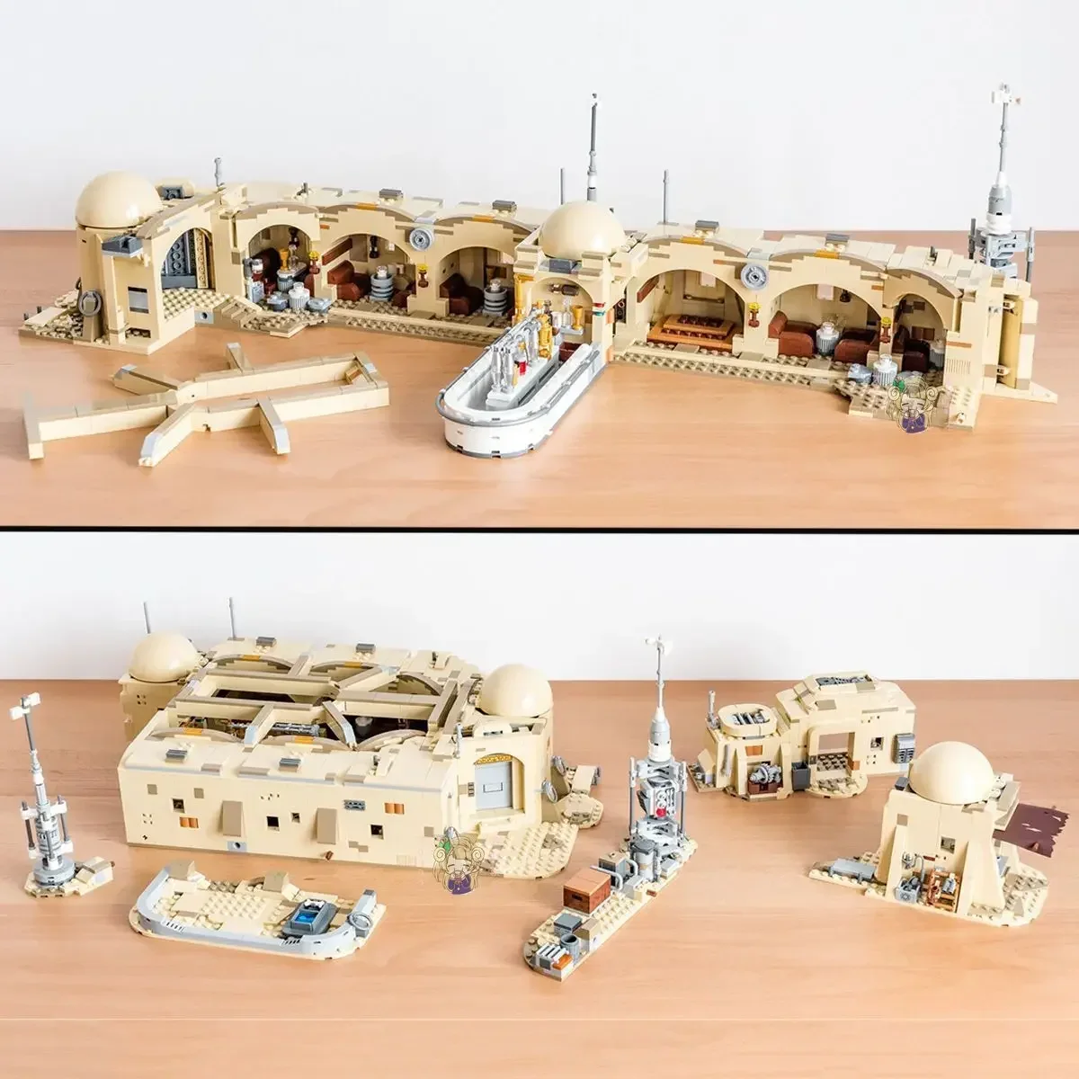 3187 elementów Zestaw Mos Eisley Kompatybilny z 75290 Model z Klocków Konstrukcyjnych
