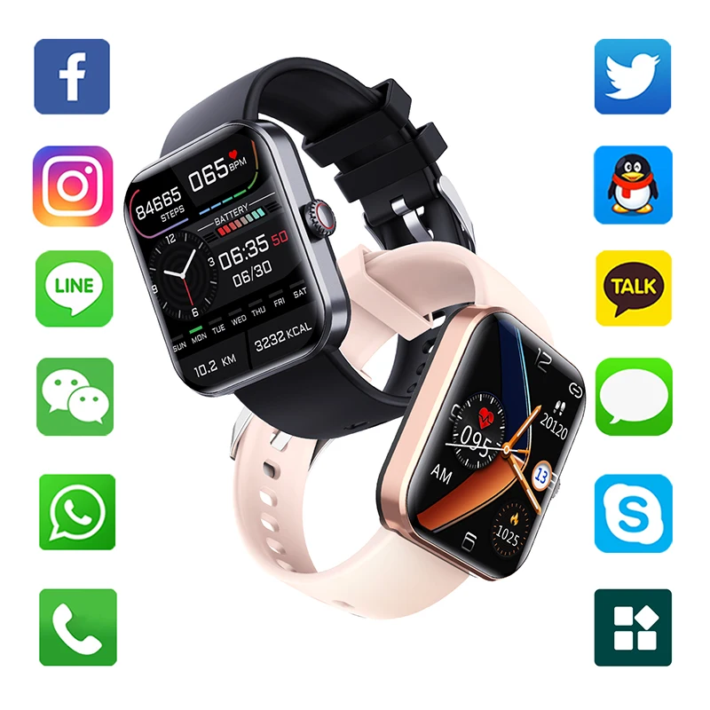 Nieuwe F57l Smartwatch Armband Informatie Herinnering Multi-Oefening Modus Gezondheid Monitoring