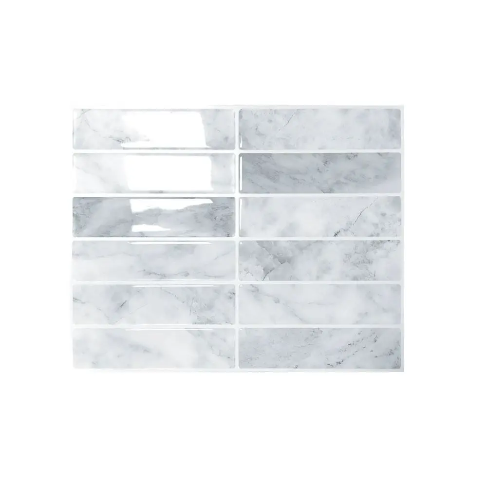 Waterproof Self Adhesive Tile Wall Stickers Oil-proof Moisture-proof Wall Decal Anti Fouling Heat-resistant