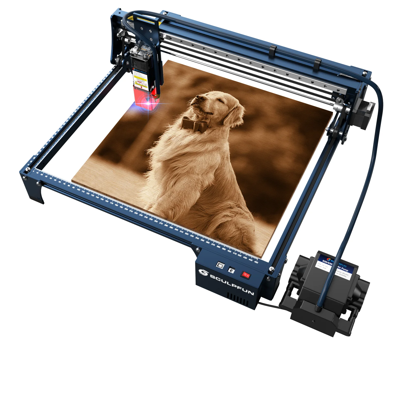 

S30 5W Lazer Cutting Engraver DIY Metal Wood 32-bit Motherboard Large Area Laser Engraving Machine