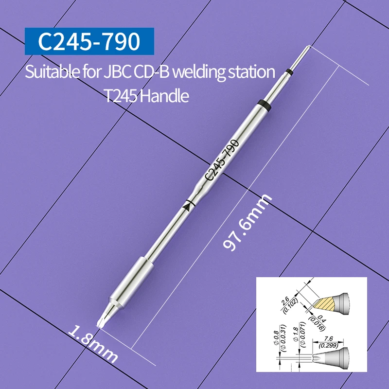 C245 Lötspitze für JBC Lötstation C245-067 C245-758 C245-760 C245-762 C245-785 C245-790 C245-931 T245-A Griff