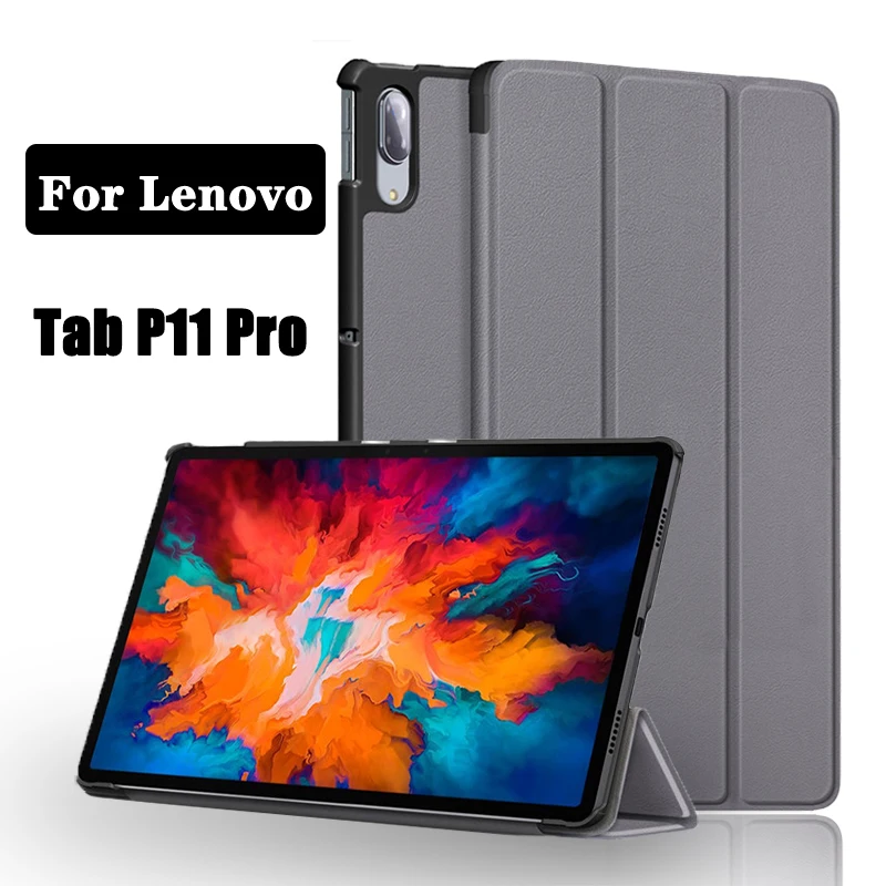 

For Lenovo Tab P11 Pro Case 11.5 Inch TB-J706F J716F Magnetic Tri-Fold Stand Case & Lenovo Tab P11 Pro Gen2 11.2 Inch 2022 Funda