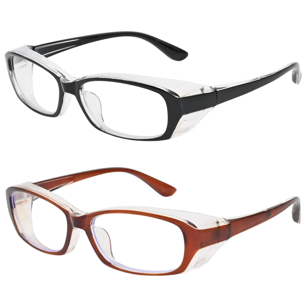 2 Pack Square Safety Glass, Z87.1 Certified Polycarbonate Protective Eyewear Anti-Fog, UV Protection