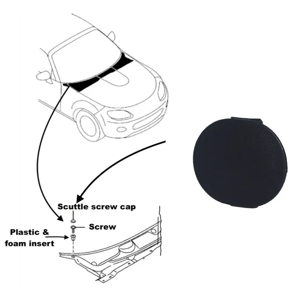 Tampa da grade do limpador de para-brisa, tampa de parafuso, para mazda 3 bk mxmina nb nc rmillenmillenford ford probe laser