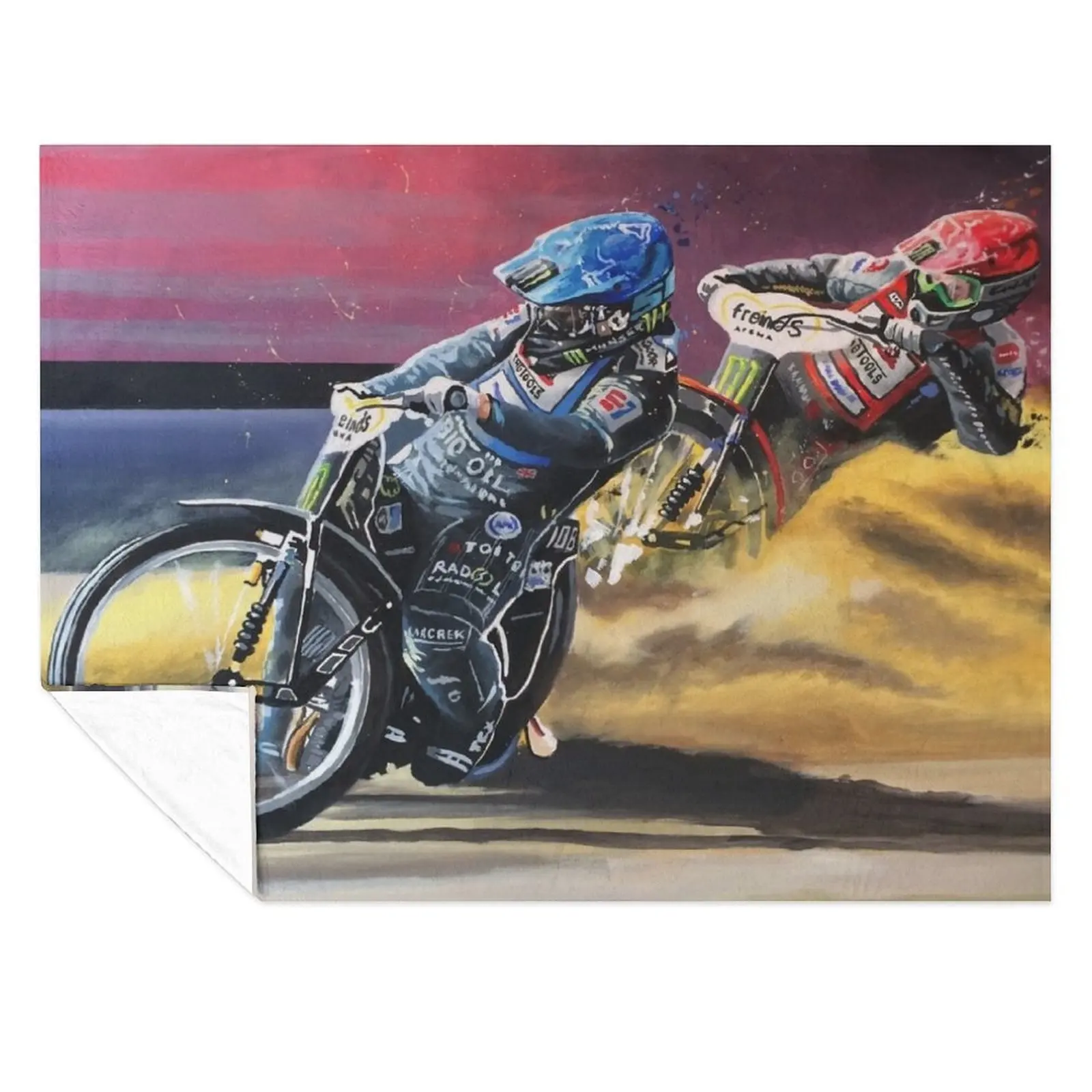 

Speedway Tai Woffinden Throw Blanket warm winter Soft Plaid Moving Blankets