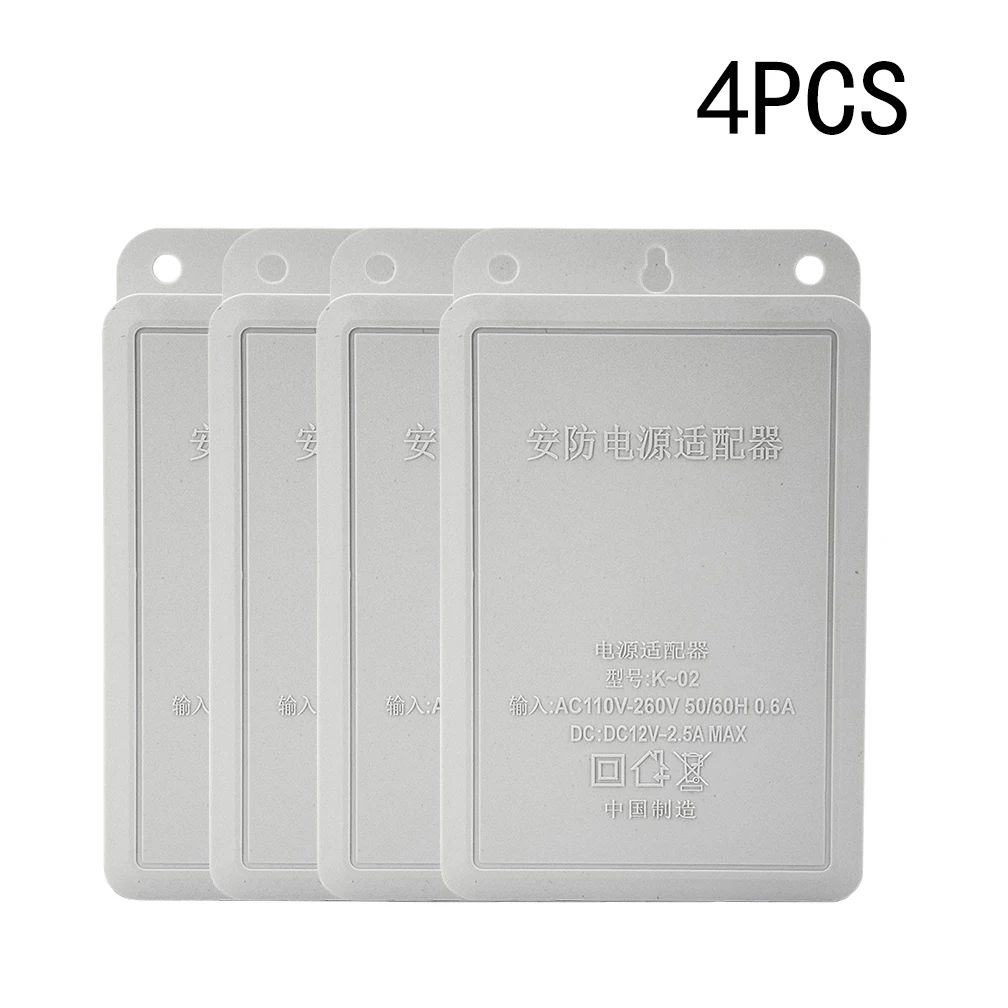 4PCS Outdoor Waterproof DC 12V 2.5A Power Adapter For 110V-240V Input For CCTV Security Camera PTZ WiFi IP Camera Fast Shipping