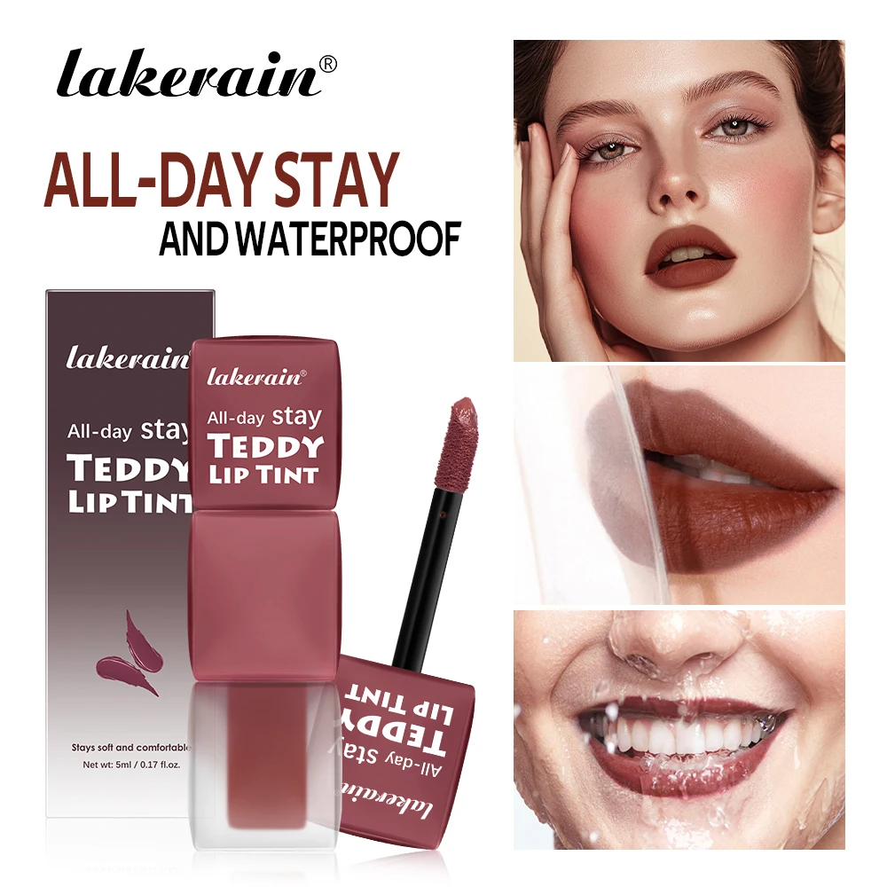 Matte Lip Tint Waterproof Long-Lasting Coloring Non-stick Cup Lip Gloss Gentle Texture Lightweight Lipstick Natural Makeup