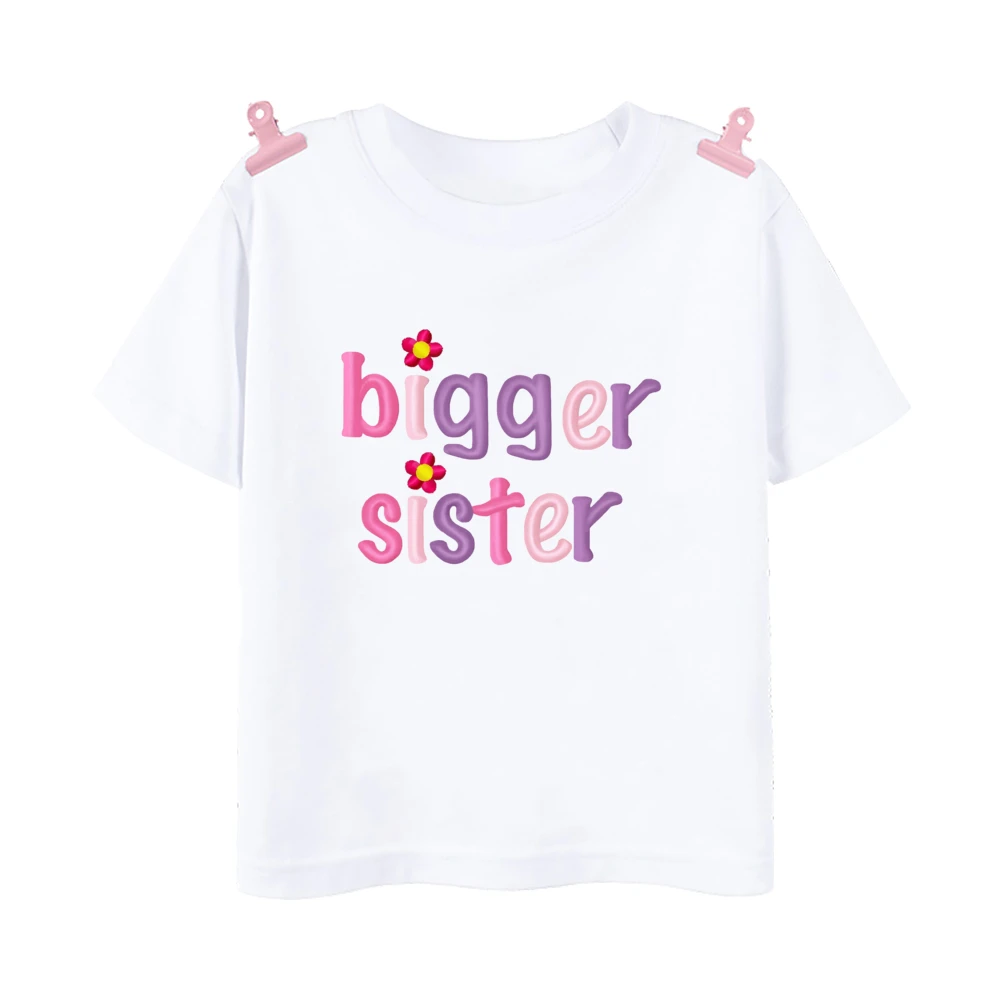 Big Sister/Little Sister Matching Sister Shirts Baby Grow Pregnancy Annoucement Baby Shower Gift New Big Sister Gifts Clothes