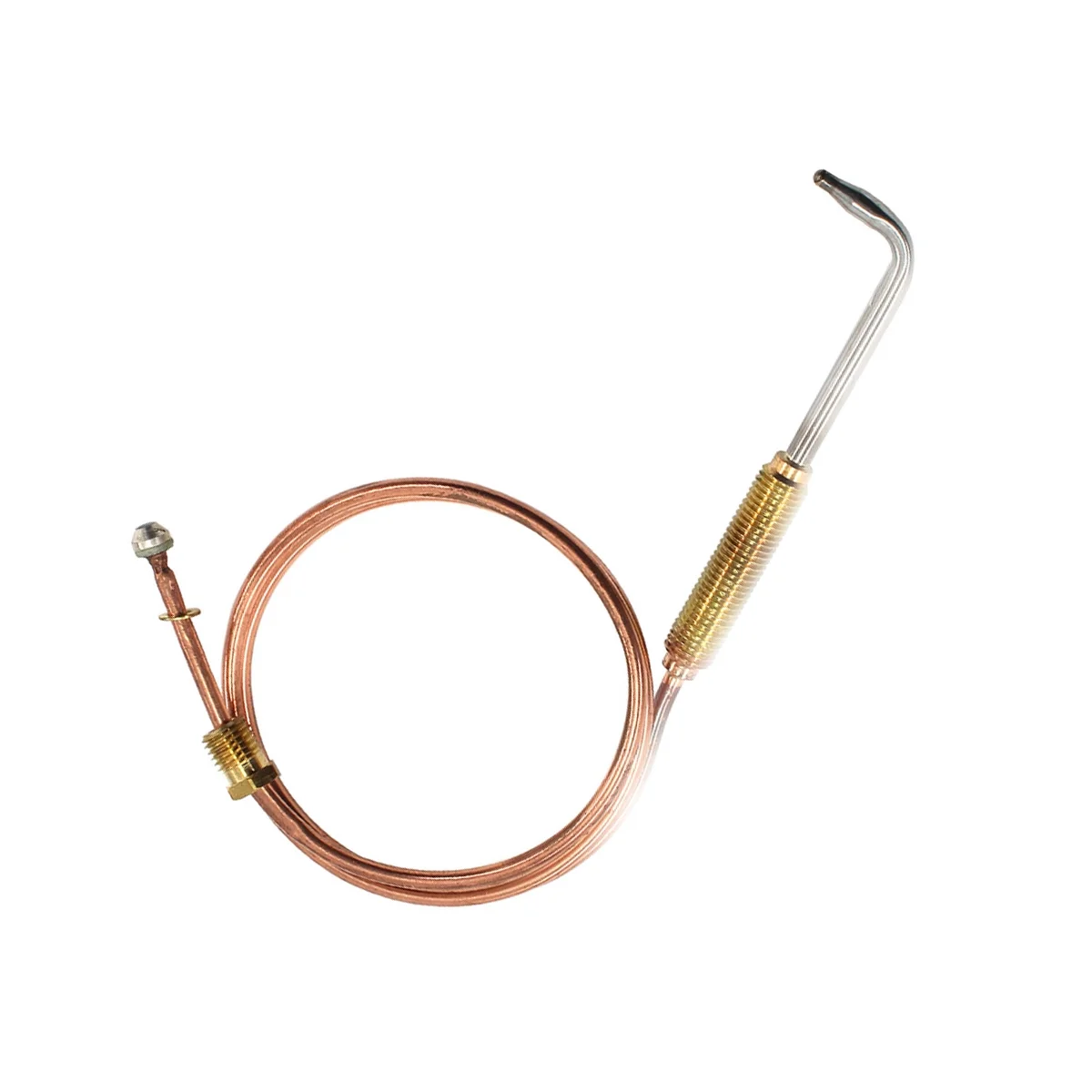 Pièce de chauffage thermocouple pour cuisinière à gaz, remplacement de cheminée universel, contrôleur de température numérique, coude 2023, 670mm, 2 pièces