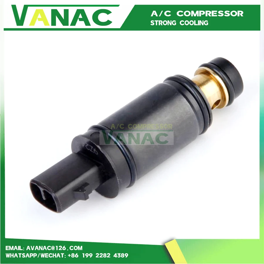 5SL12C Electric AC A/C Air Conditioning Compressor Electronic Solenoid Control Valve Sensor Plug for Fiat VAUXHALL Opel Corsa D