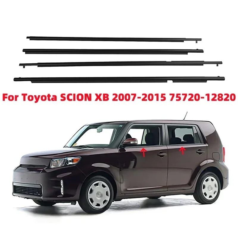 Car Window Weather Strip Waterproof Pressure Strip Sealing Strip For Toyota SCION XB 2007-2015 75720-12820