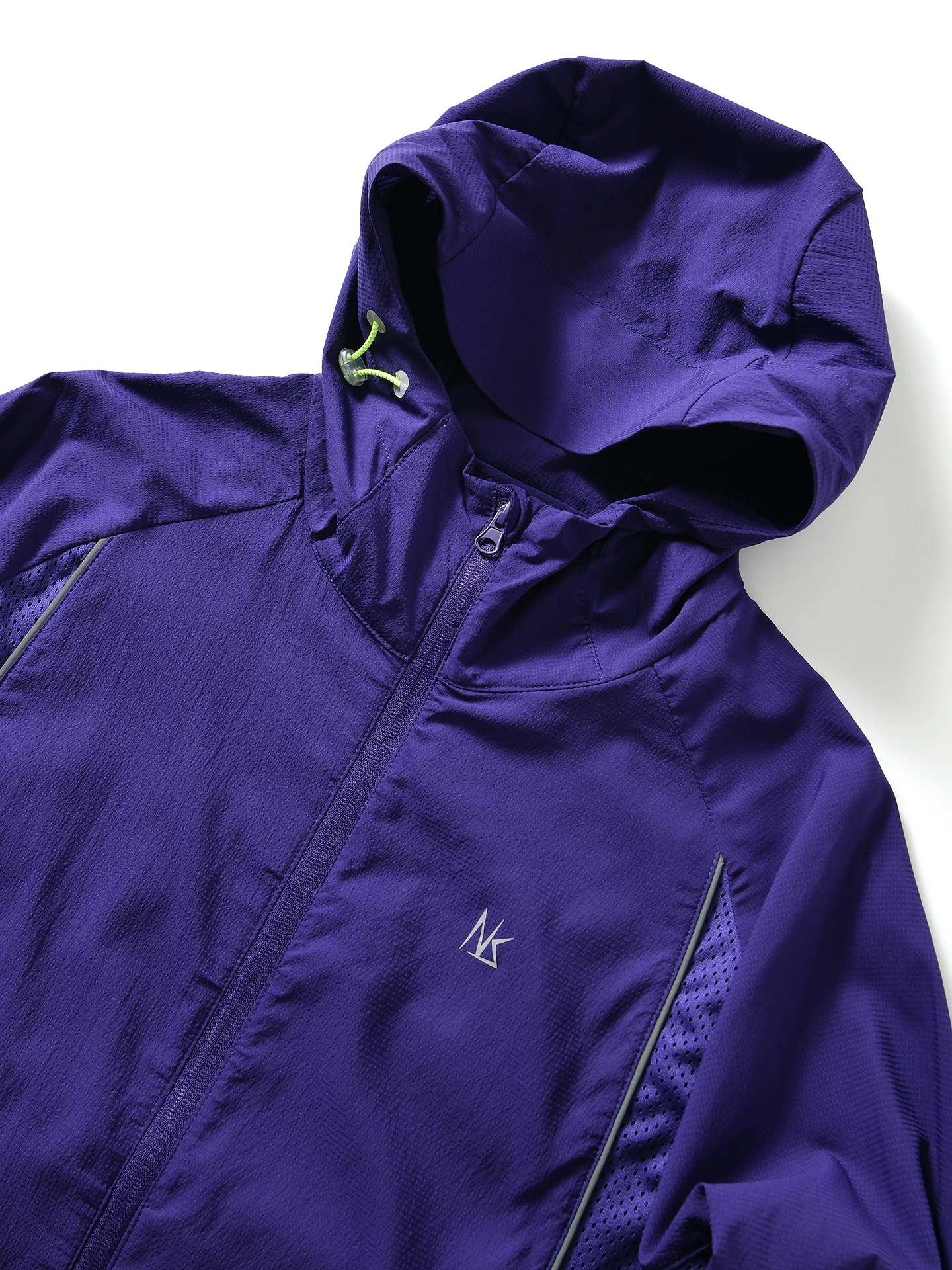 Breathable Mesh Sun Protection Jacket Hooded Casual Style for Men And Women Lightweight Polyester Fiber Long Sleeve Zipper Cl...