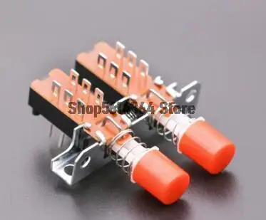 AN Electric Fan Speed Control Switch with Sound System -2/3/4/5 Row 6-Pin Interlock, Direct Power Key, PBS Piano Key Switch 2pcs