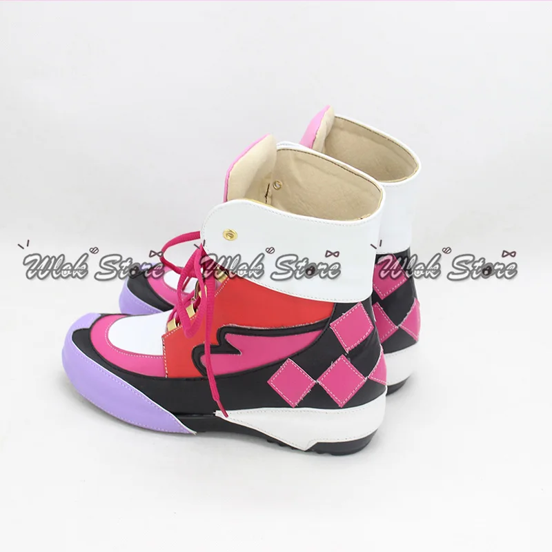 أحذية أنيمي بريتي ديربي الذكية فالكون التأثيرية أحذية رياضية وردية عالية الجودة مخصصة لحفلات الهالوين كرنفال أحذية لعب الأدوار للنساء