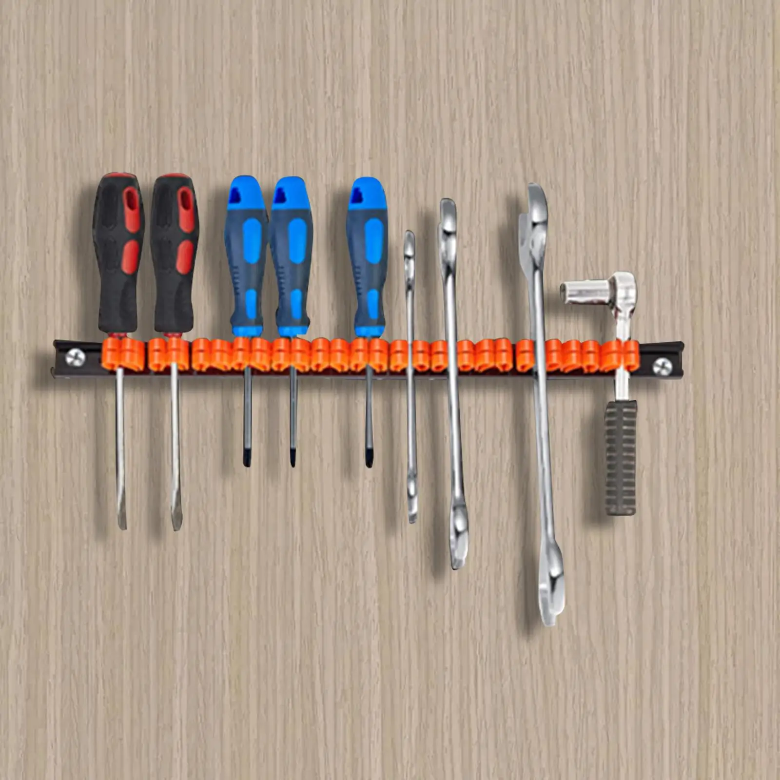 Screwdriver Storage Organizer Rack Shelf Easy to Install Tool Cabinet Wall Mount Durable Home Organization Screwdriver Organizer