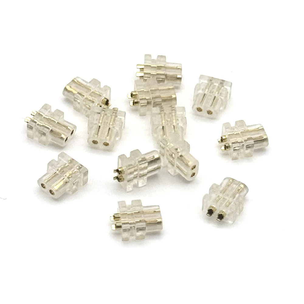 0.78mm 2pin Socket DIY IEM Female Connector Double Pin Socket Male Custom High-end Headphone Cable Accessories Pin Plug In-ear