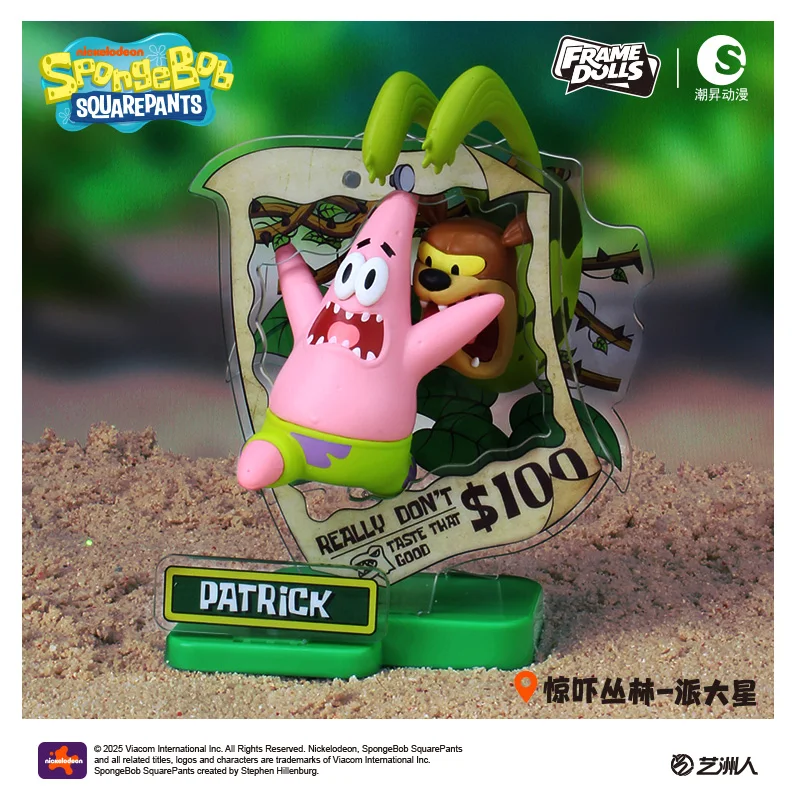 6PCS Spongebob Squarepants Patrick Star Squidward Tentakels Reizen Voor Een Moment Action Figure Blind Box Anime Speelgoed DesktopOrnament