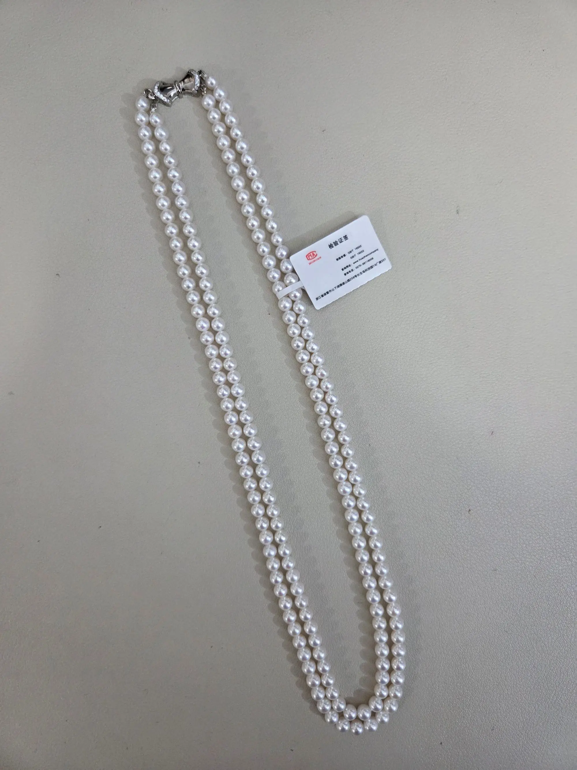

Double Layer Baby Pearl Necklace 4-5mm Natural Freshwater Pearl Full and Nearly Round Edison Double Layer Stacking Necklace