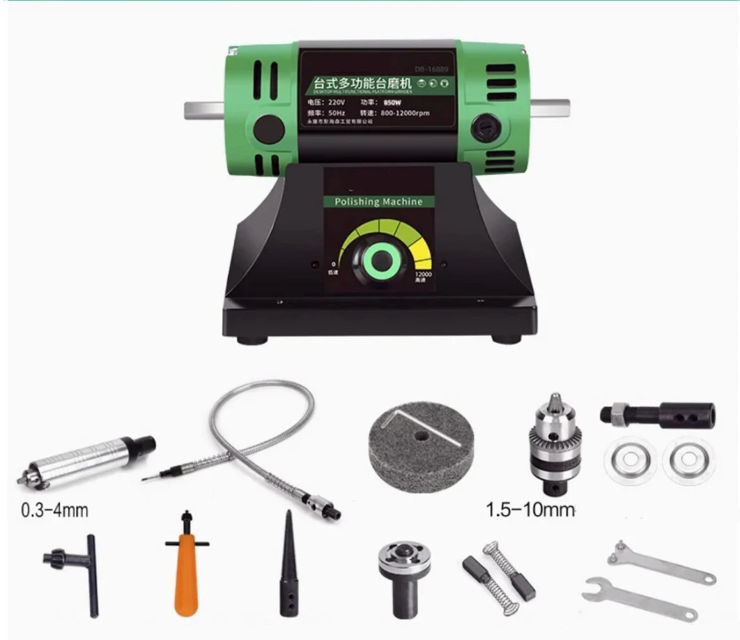 

220V 950W High-Power Bench Grinder Electric Eoodworking Jade Carving Polishing machine Grinder 0.3-4mm Flexible Shaft Handle