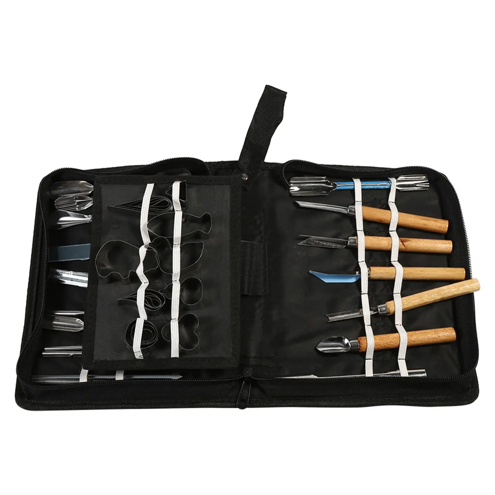 46 Pcs Carving Tools Kit - Portable Vegetable & Fruit Chisel Set for Kitchen Cutting & Food Art