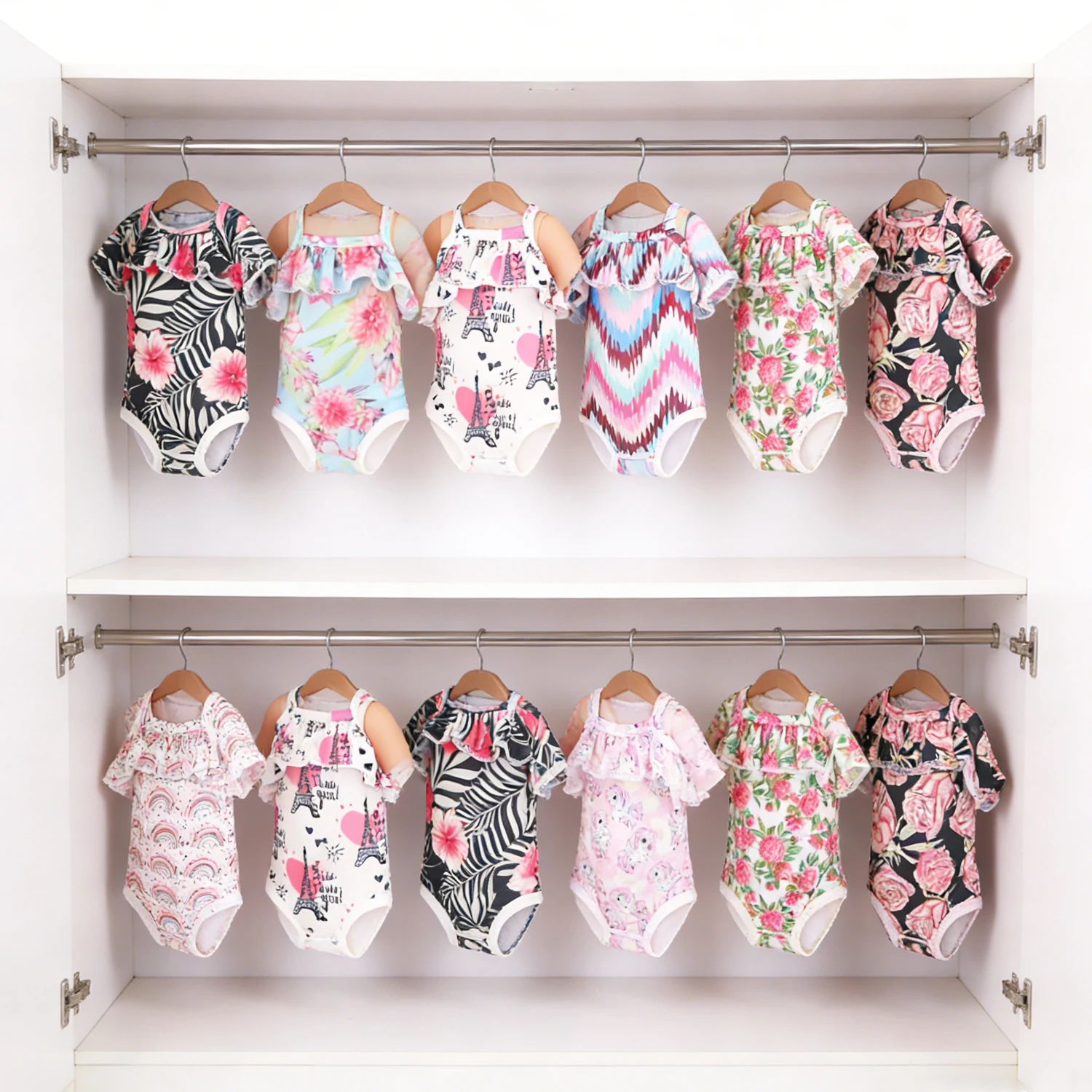 

New American 18 Inch Girl Doll Suspender Swimsuit Rainbow Doll Clothes Accessories For 43cm Baby New Born&Generation Girl Doll