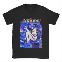 Mokoto Ghost In The Shell T-Shirts Men Anime Manga Amazing Cotton Tee Shirt Crew Neck Short Sleeve T Shirts Gift Idea Tops