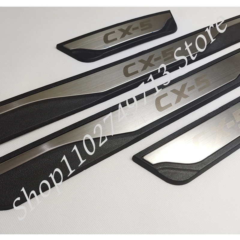 

FIT For Mazda CX-5 Cx5 2012-2016 Door Sill Scuff Plate Welcome Pedal Stainless Steel Car Styling Car Accessories