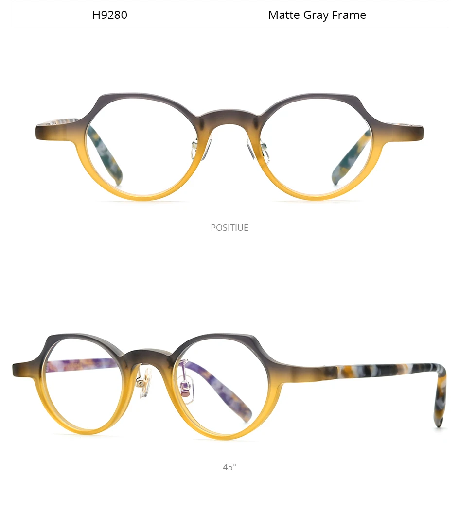 HEPIDEM Acetat Brillengestell Männer Berühmte Marke Design Retro Cat Eye Frauen Nerd Brillen Brillen Kleine Vintage Brillen 9280 – Detail 6