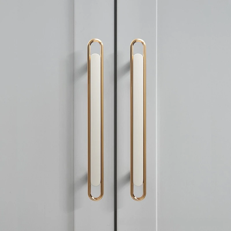 Wardrobe Door Handles Modern Minimalist Luxury Golden Black Cupboard Door Knobs Drawer Pulls Kitchen Premium Small Handles