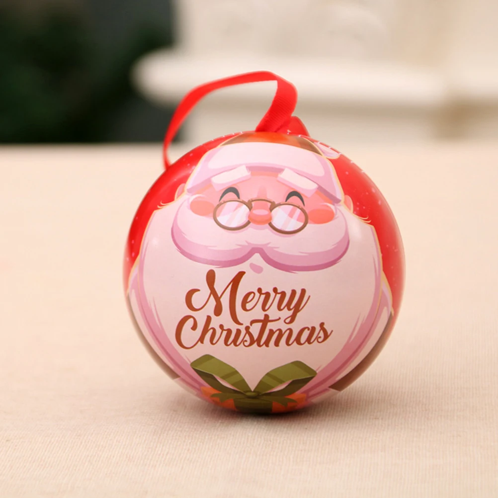 

6Pcs Ball Shaped Christmas Candy Boxes Premium Material Gifts Decorative Ornaments Party Favors Holiday Decor